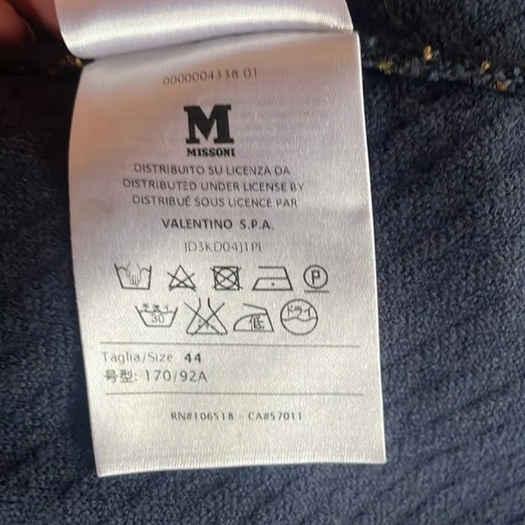 Missoni M knit pleated fit and flare dress sz 44 - Picture 7 of 9